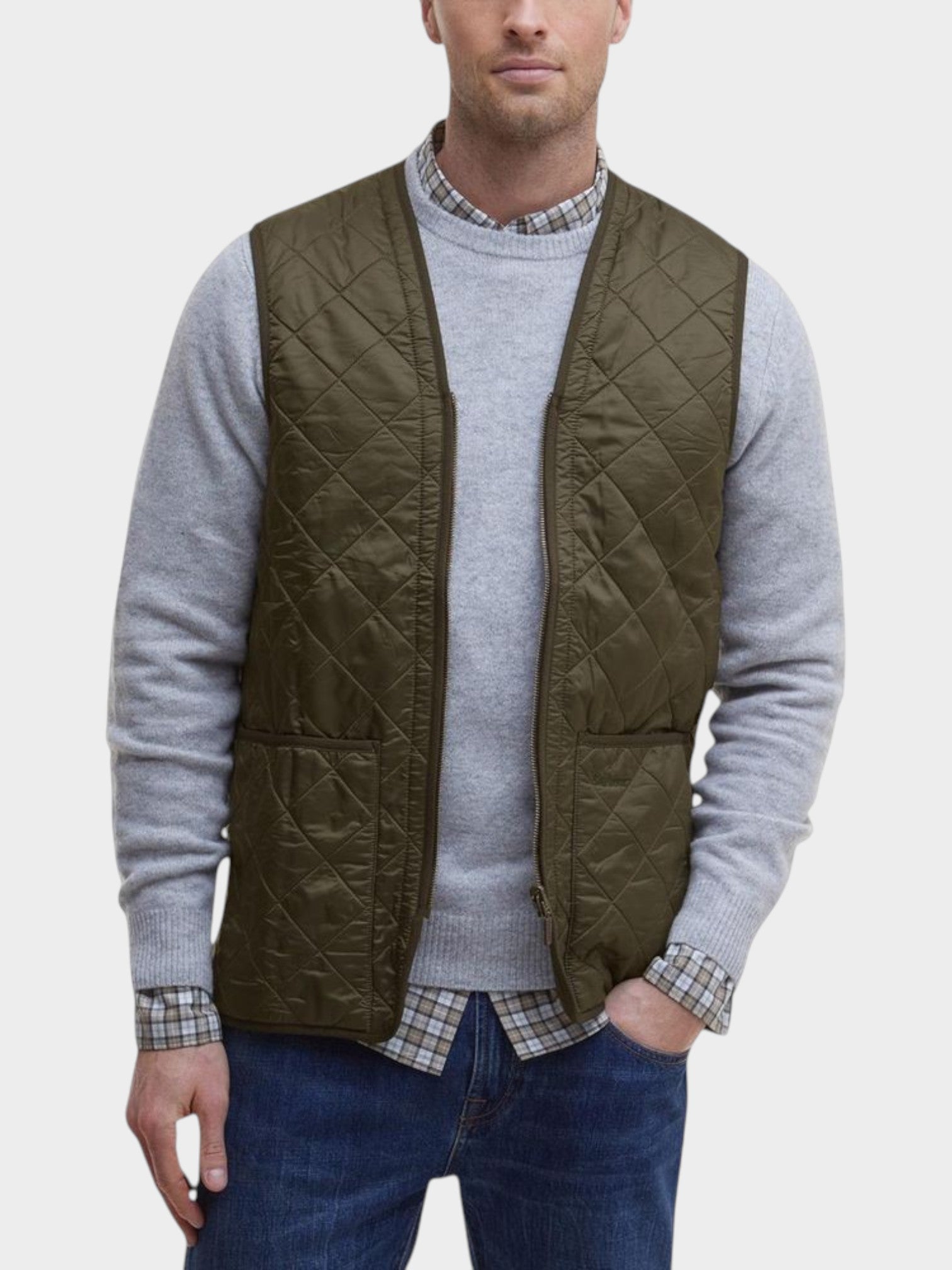 Barbour Green Polyamide Sleveless Jacket