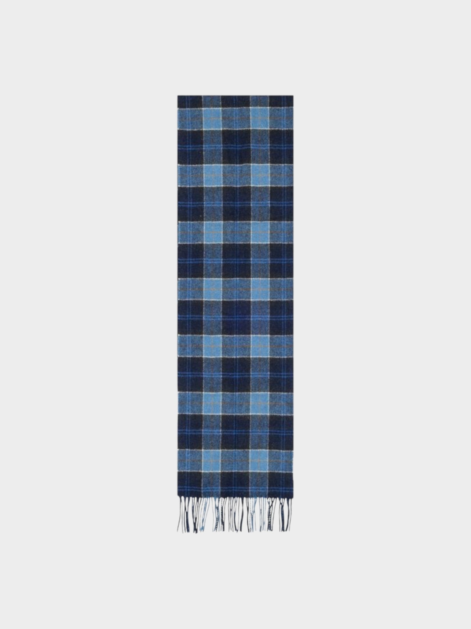 Barbour Blue Wool Scarf-thumbmail-2