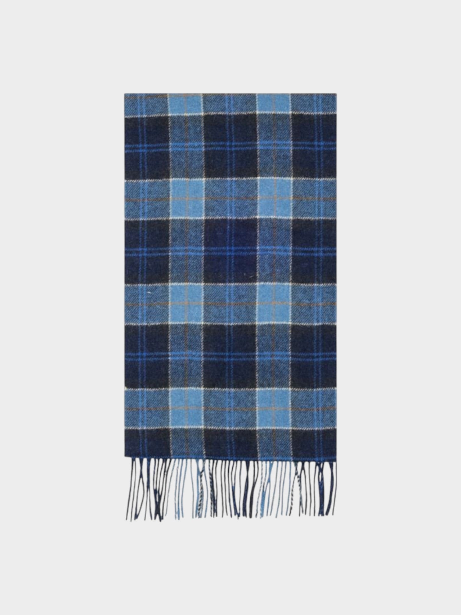 Barbour Blue Wool Scarf-thumbmail-3