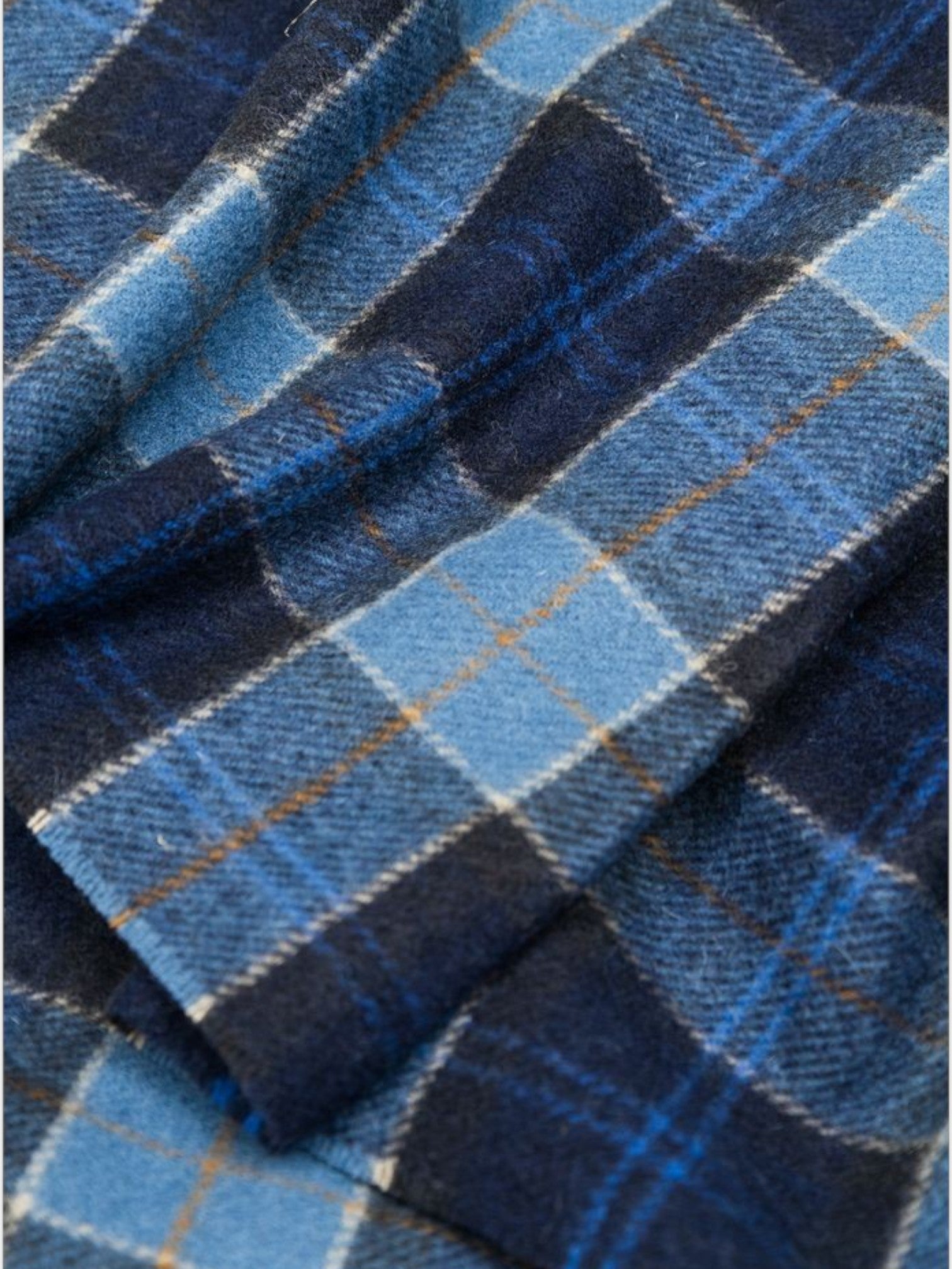 Barbour Blue Wool Scarf-thumbmail-5