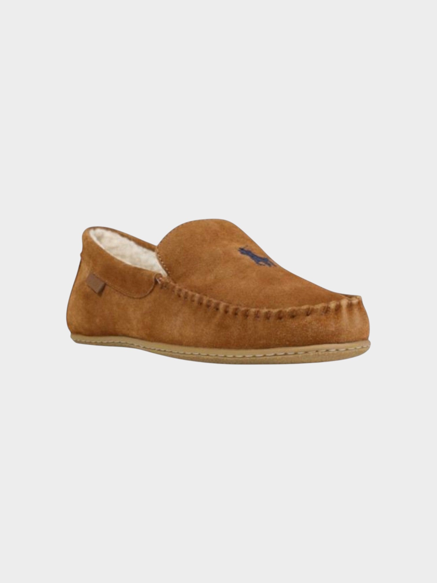 Ralph Lauren Brown Suede Leather Slippers-thumbmail-2