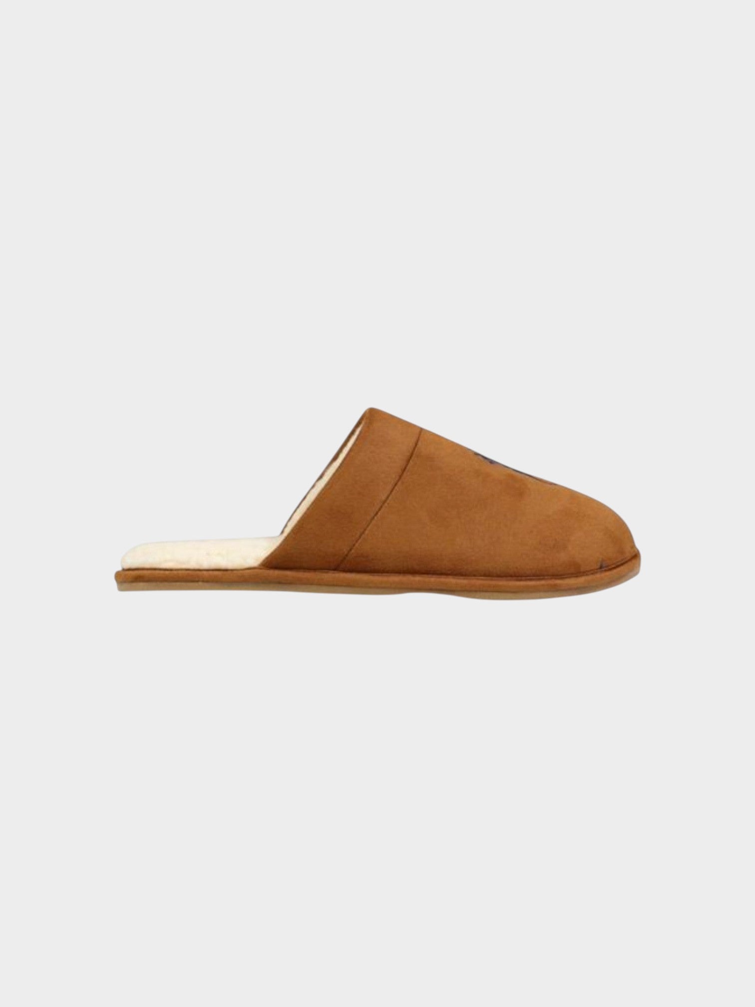 Ralph Lauren Brown Textile Slippers
