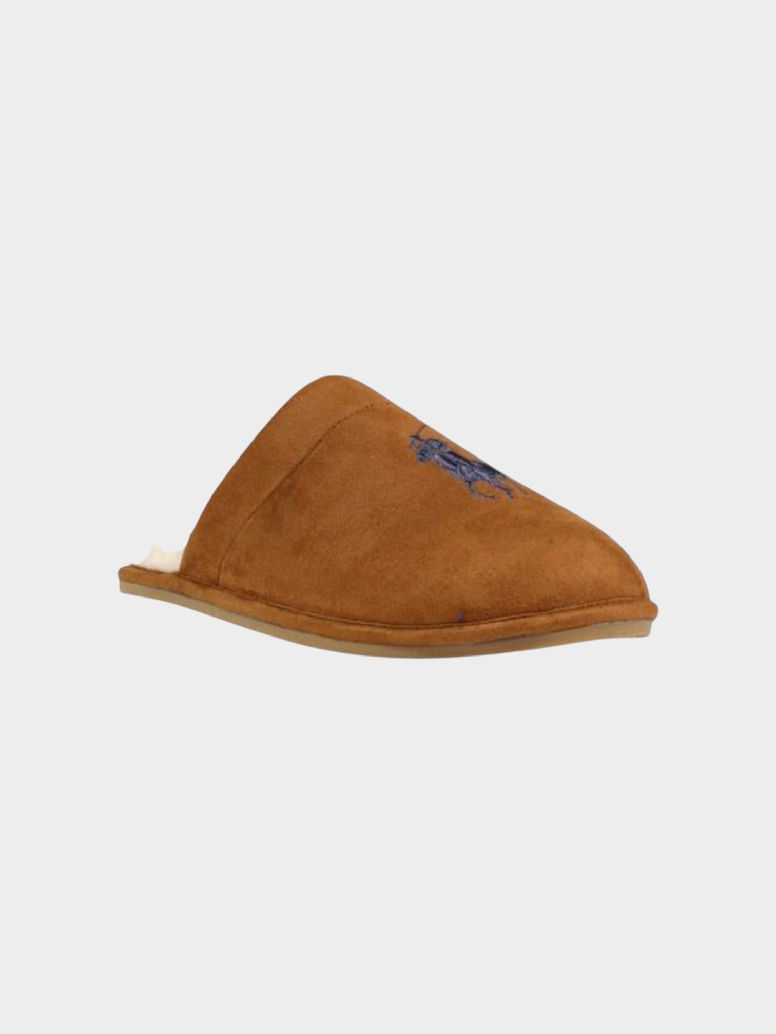 Ralph Lauren Brown Textile Slippers-thumbmail-2