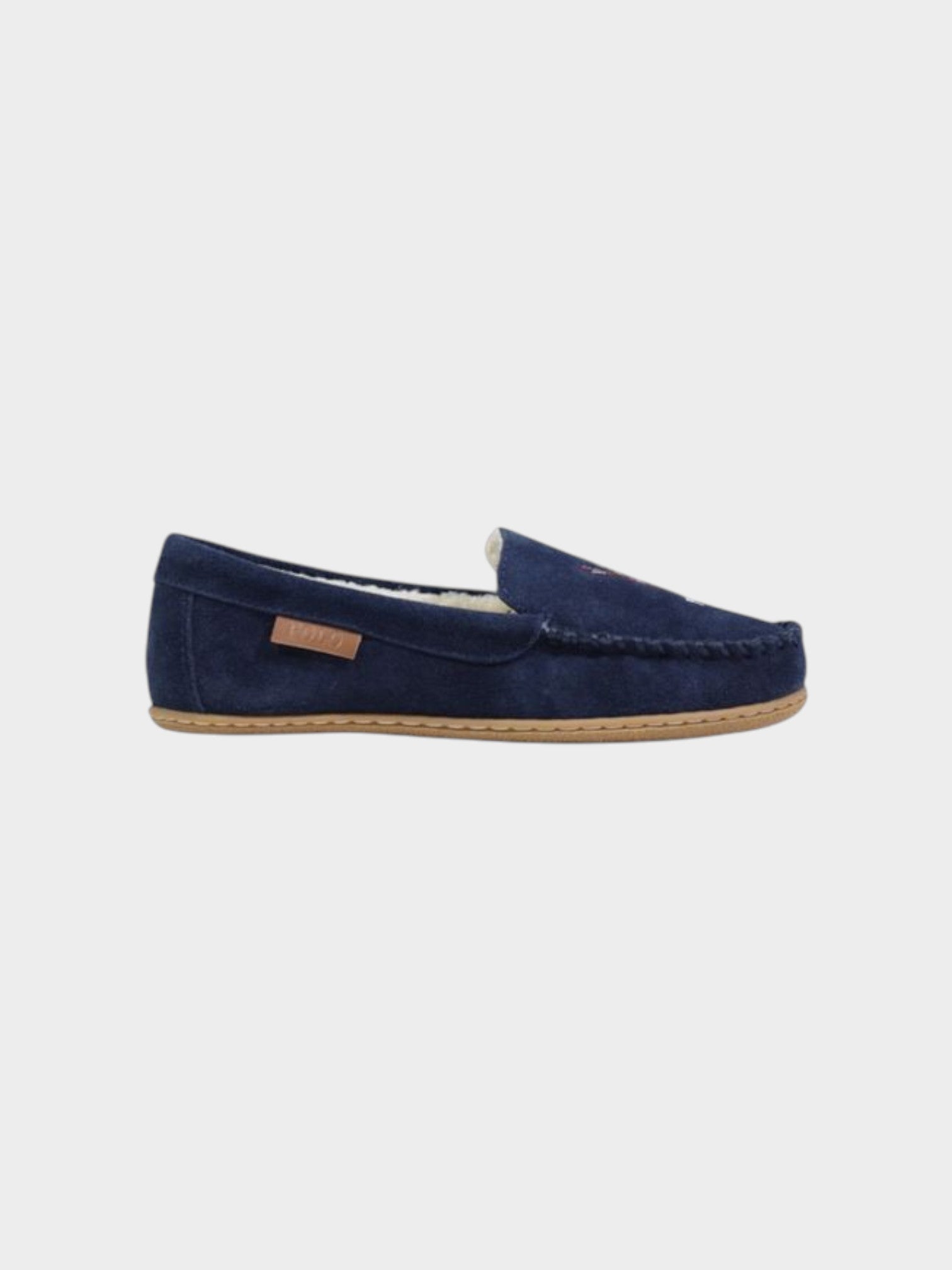 Ralph Lauren Blue Suede Leather Slippers