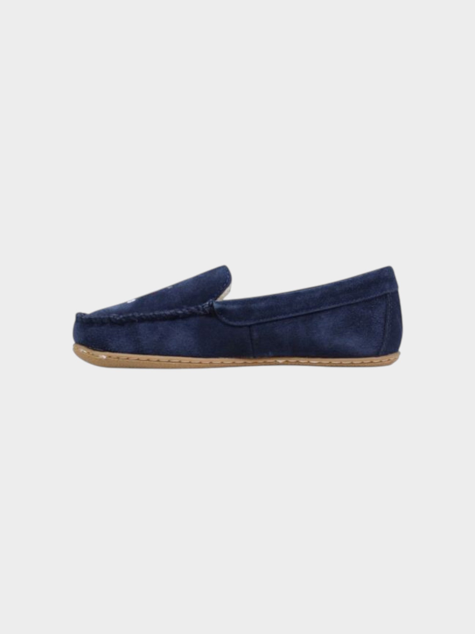 Ralph Lauren Blue Suede Leather Slippers-thumbmail-3