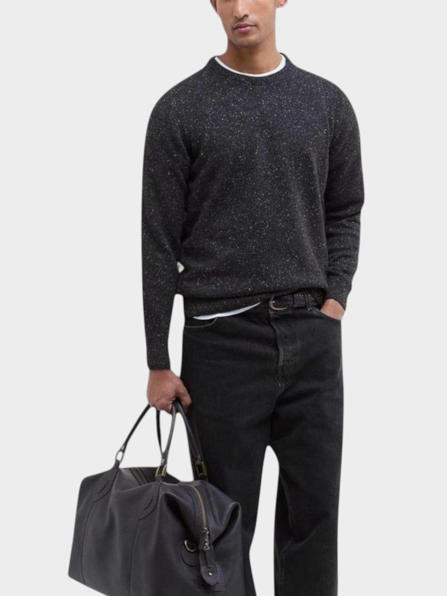 Barbour Black Wool Sweatshirt-thumbmail-2