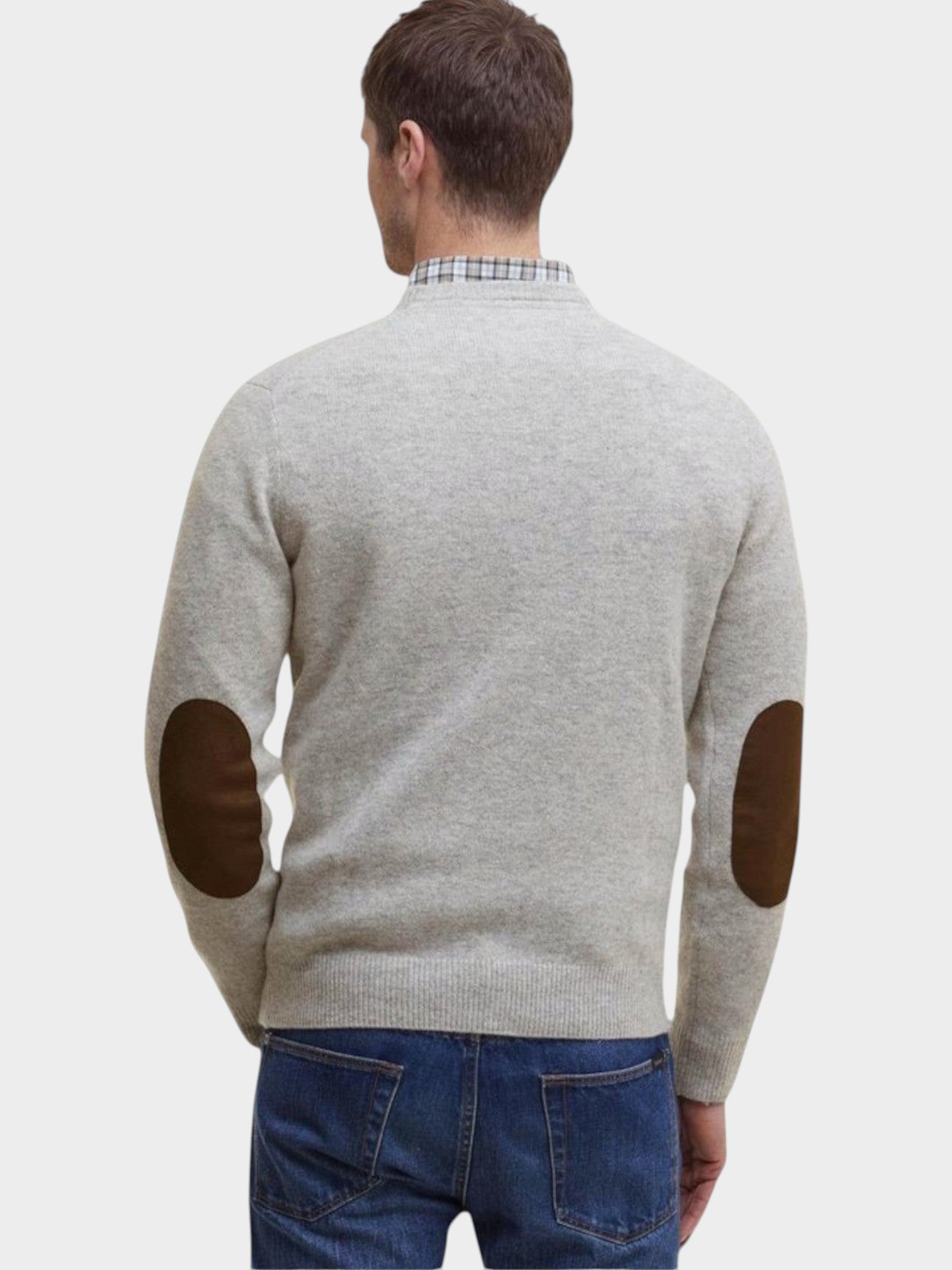 Barbour Gray Wool Sweatshirt-thumbmail-2