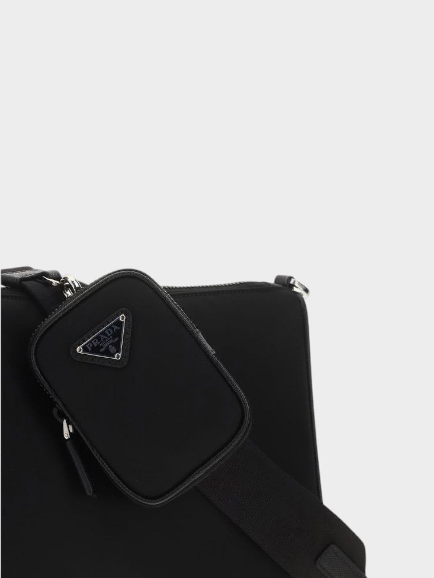 Prada Black Nylon Shoulder Bag-thumbmail-4