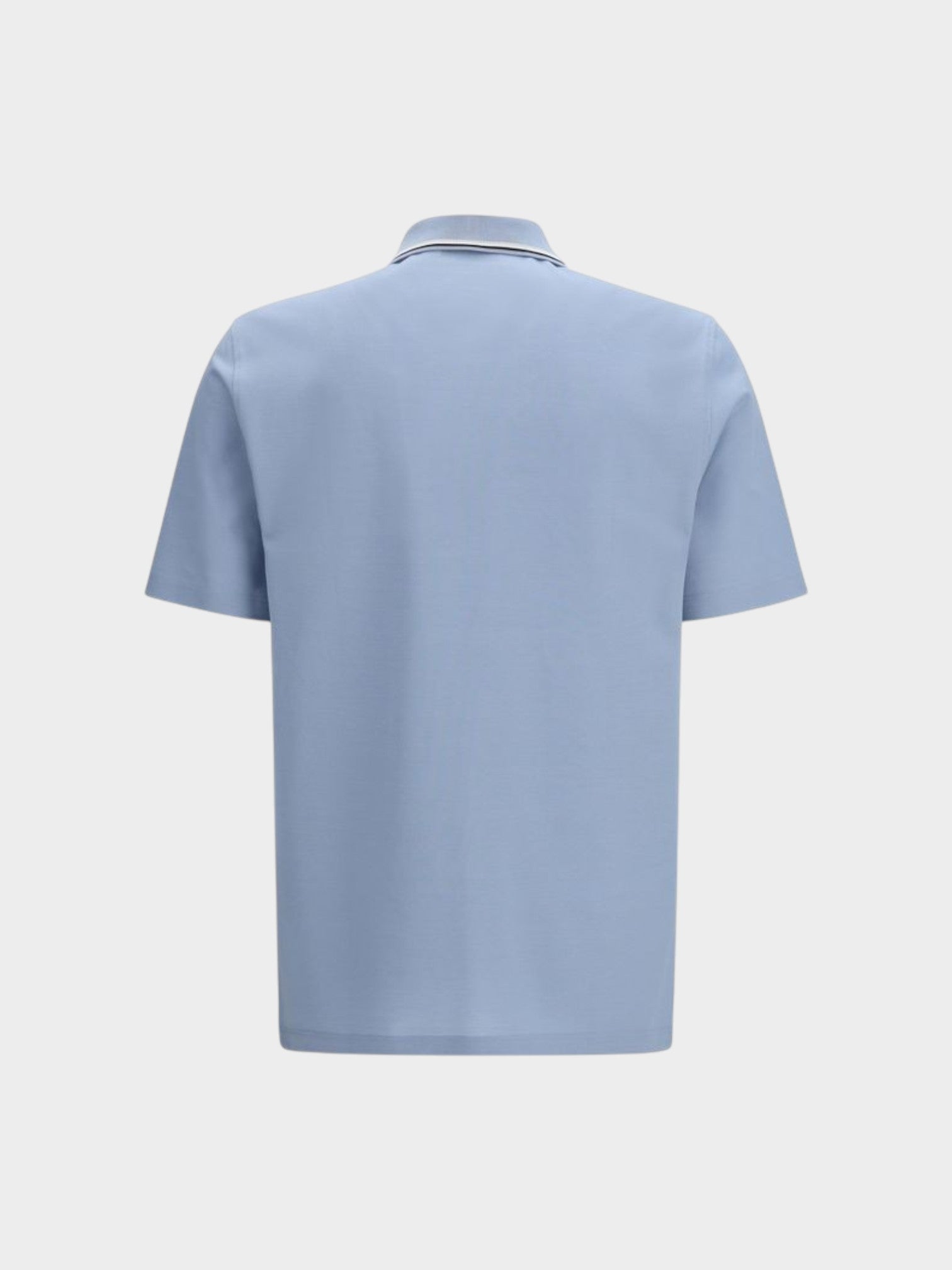 Ferragamo Blue Cotton Polo Shirt-thumbmail-2