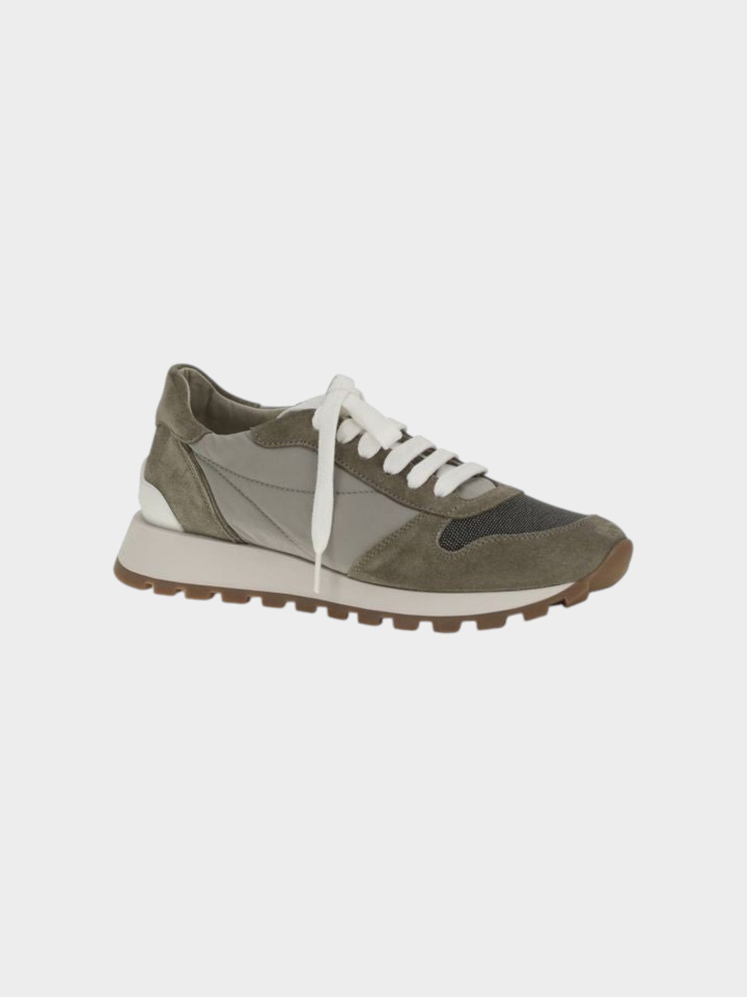 Brunello Cucinelli Bicolor Calf Leather Bos Taurus Athletic Sneakers-thumbmail-2