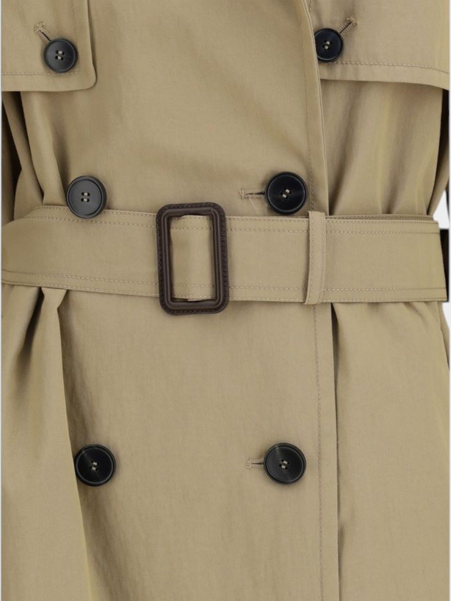 Max Mara Beige Cotton Trench Coat-thumbmail-3