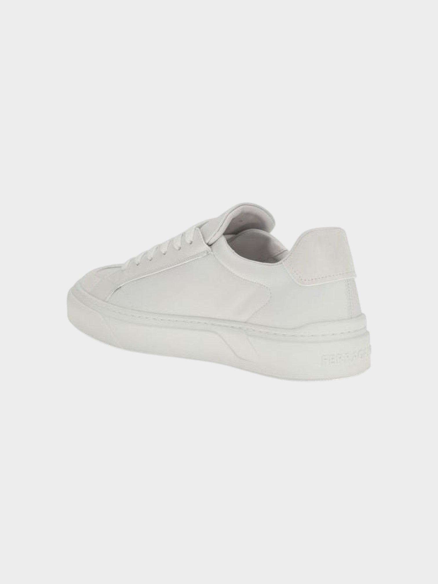 Ferragamo White Calf Leather Bos Taurus Sneakers-thumbmail-3