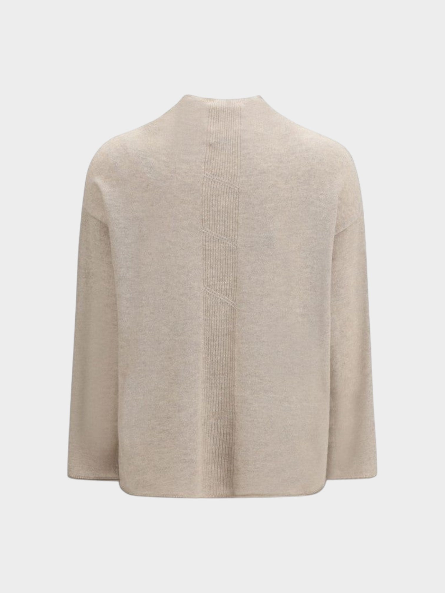 Max Mara Pure Beige Cashmere Sweater-thumbmail-2