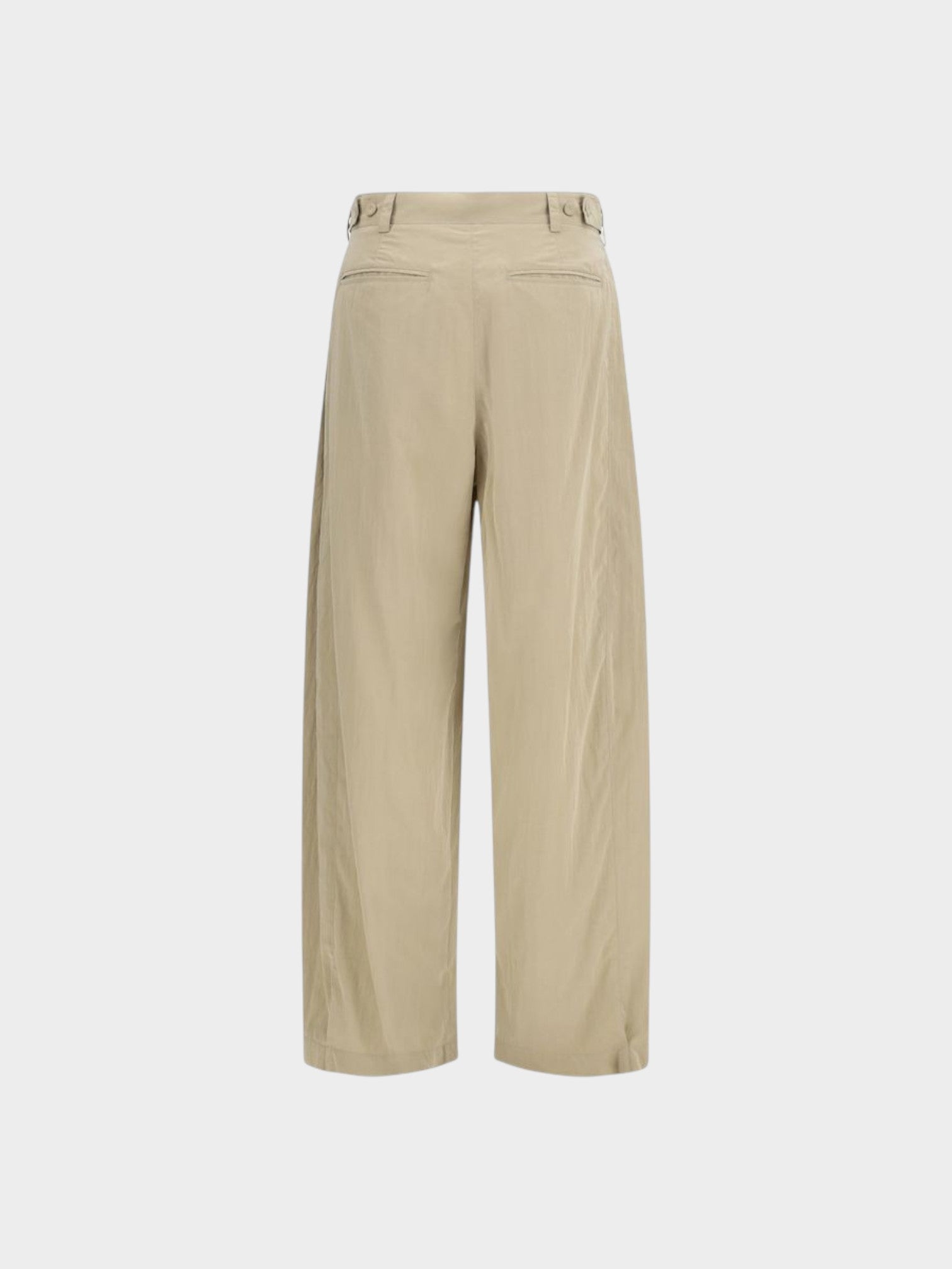 The Row Beige Silk Casual Pants-thumbmail-2