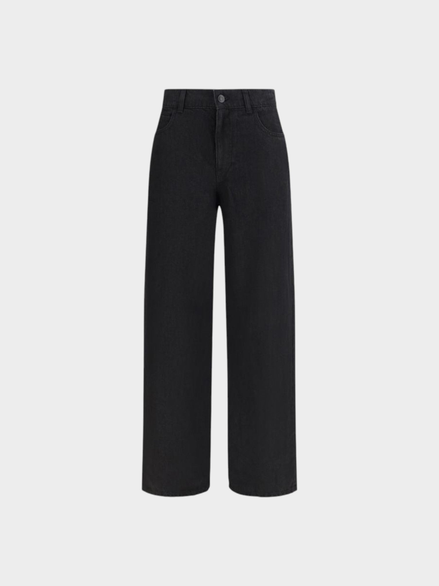 The Row Black Linen Jeans Denim