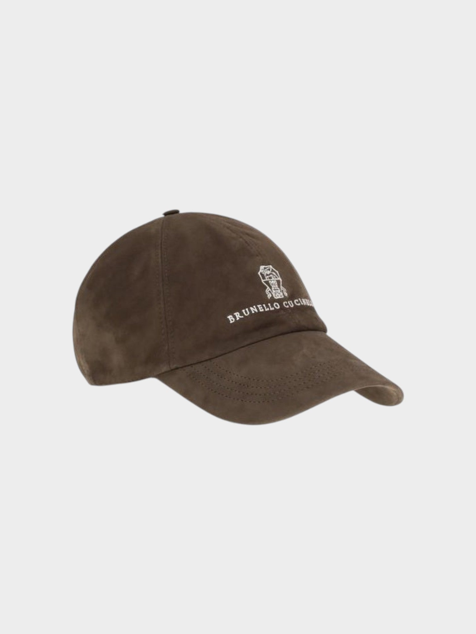 Brunello Cucinelli Brown Calf Leather Bos Taurus Cap (Baseball Hat)-thumbmail-2
