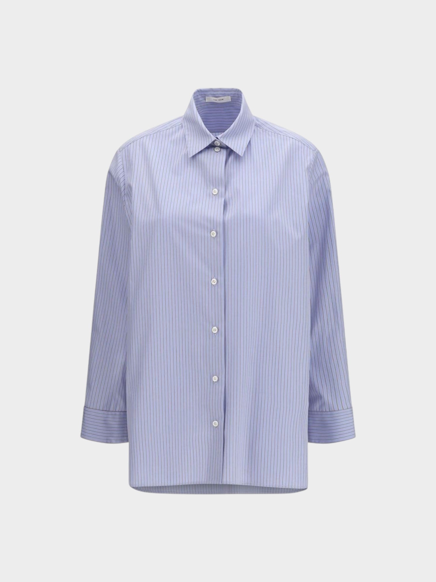 The Row Blue Cotton Pattern Shirt
