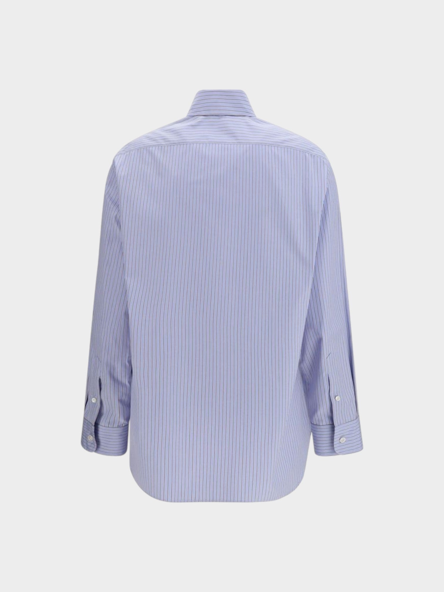 The Row Blue Cotton Pattern Shirt-thumbmail-2