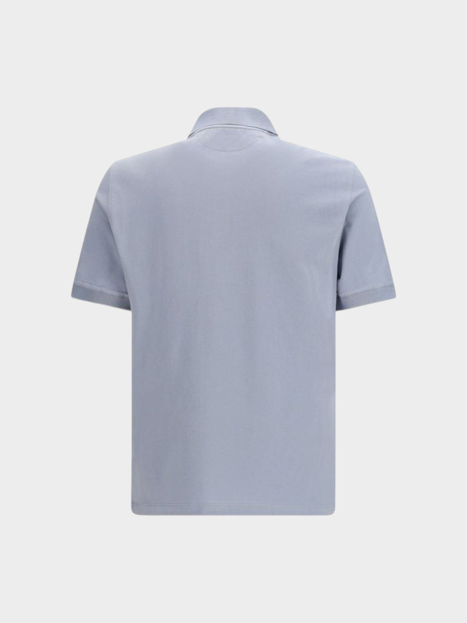 Brunello Cucinelli Blue Cotton Polo Shirt-thumbmail-2