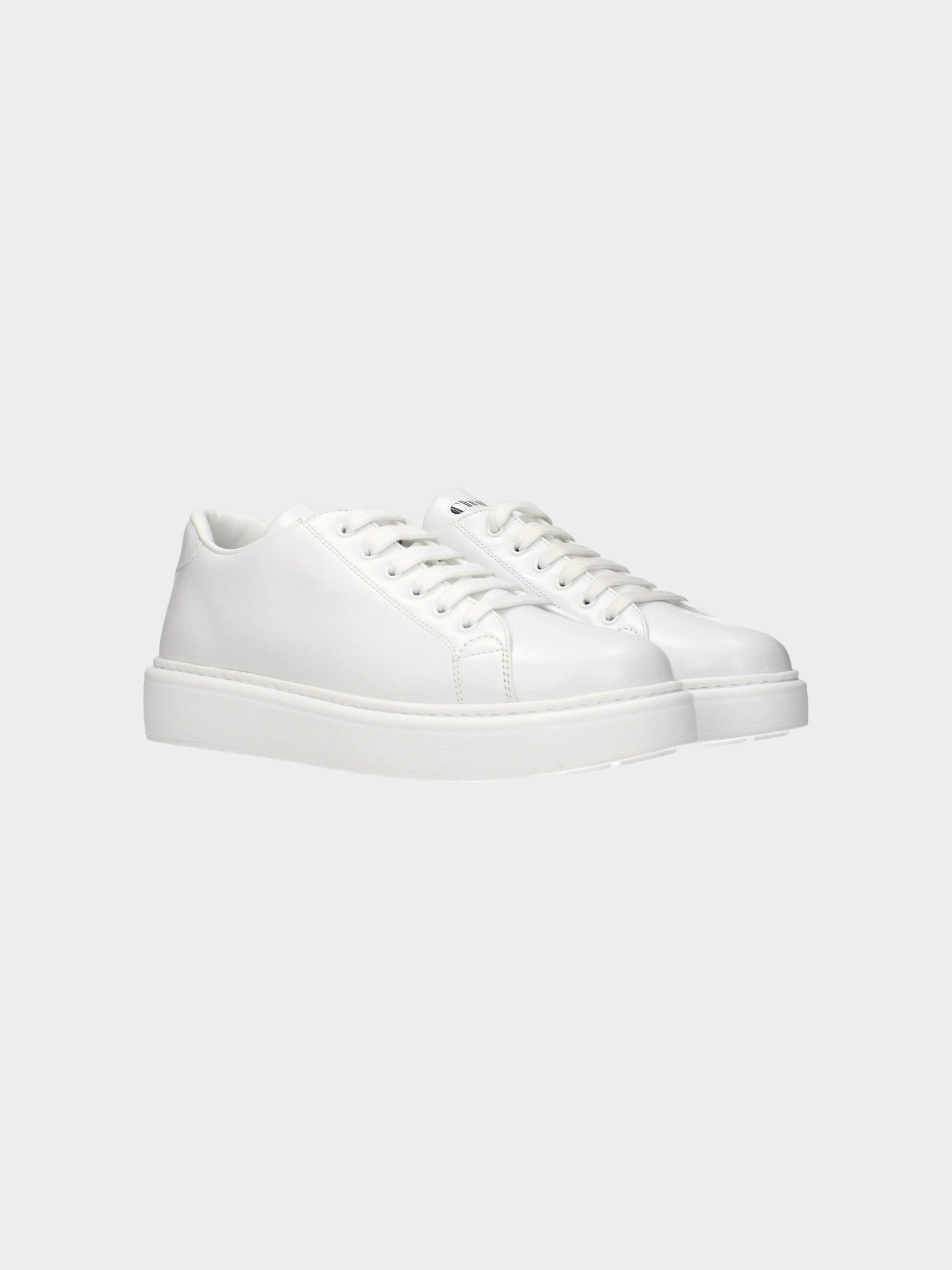 Church's White Leather Low Top Sneakers-thumbmail-2