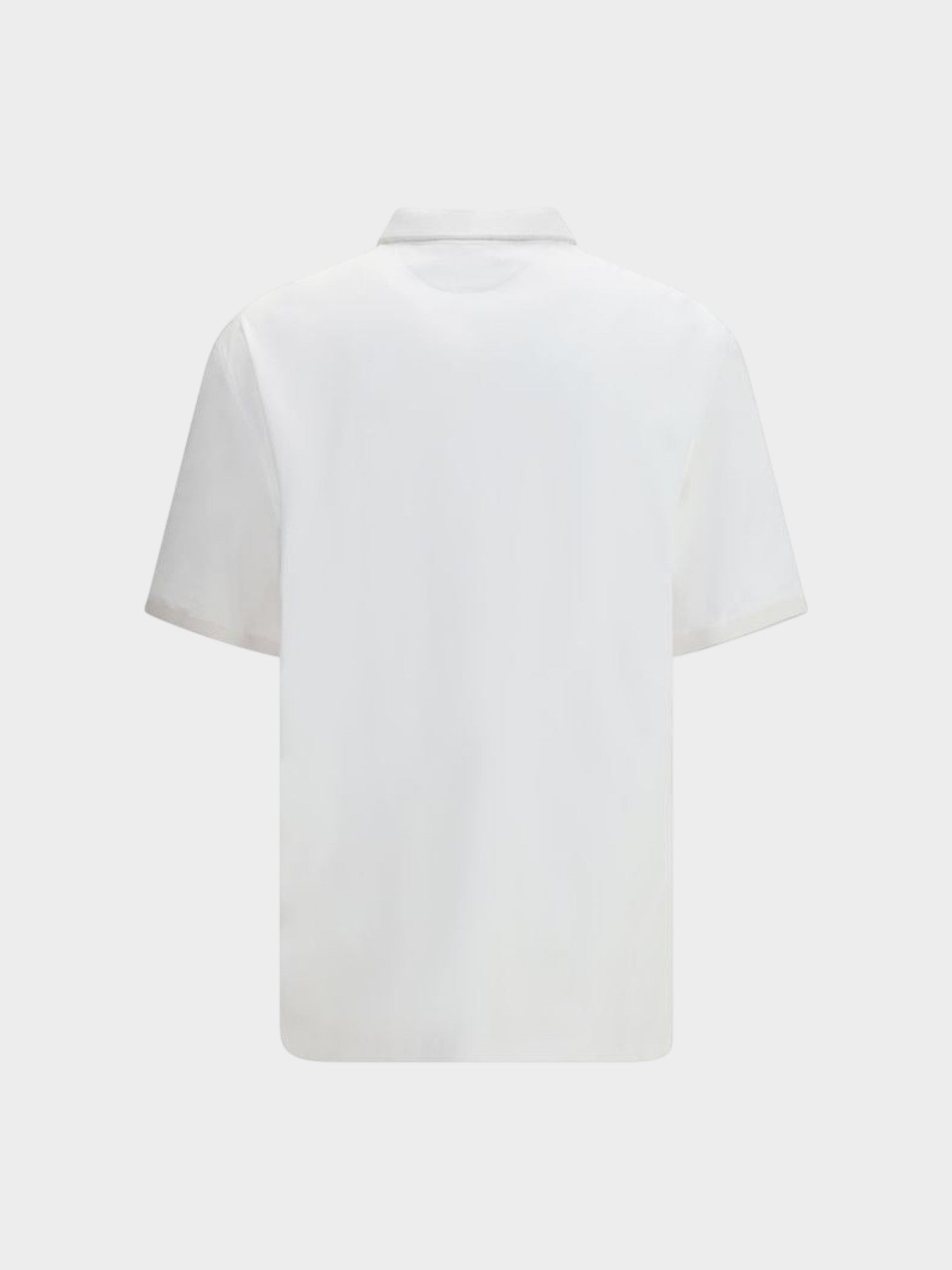 Brunello Cucinelli White Cotton Polo Shirt-thumbmail-2