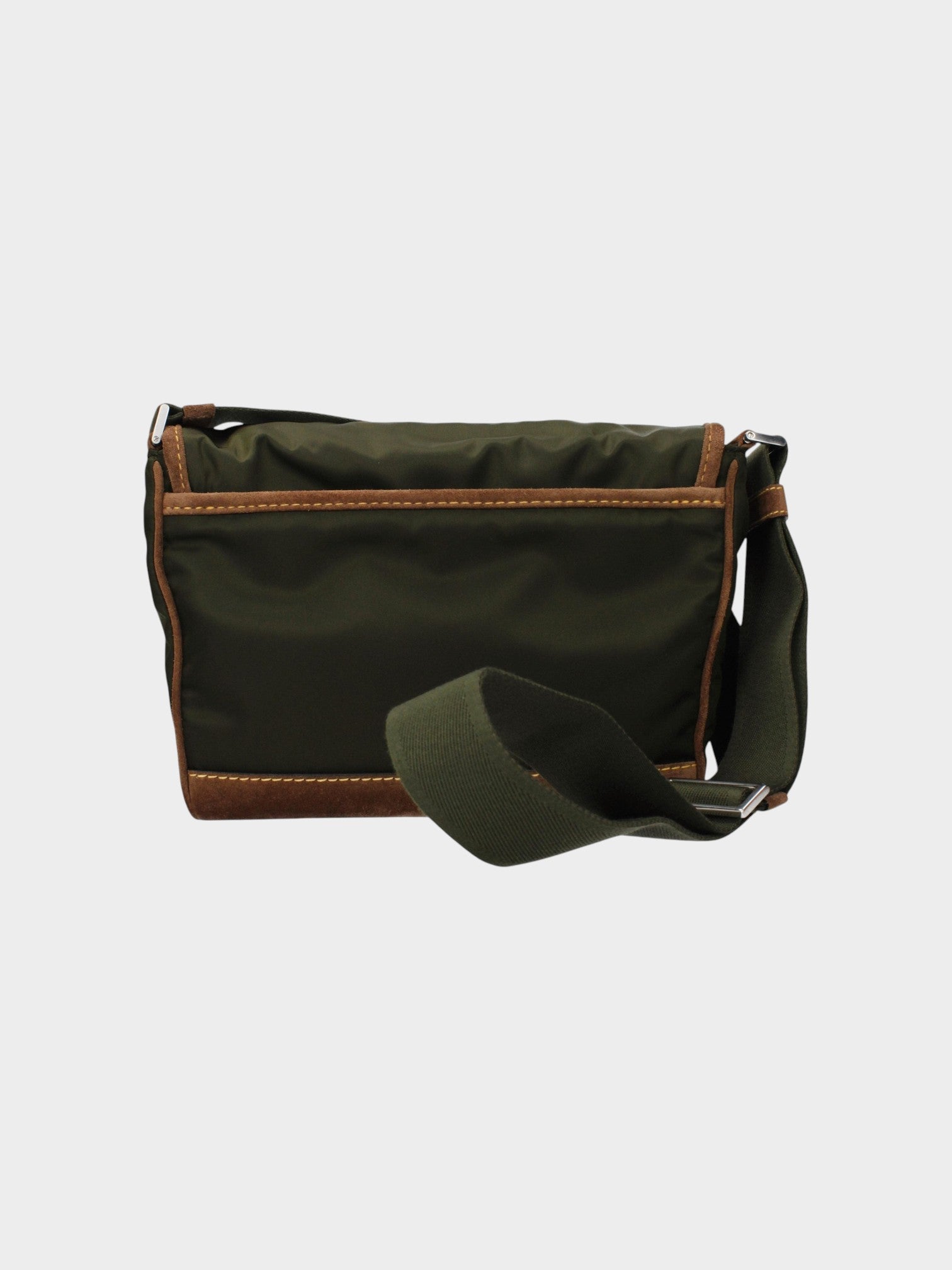 Prada Green Fabric Crossbody Bag-thumbmail-3