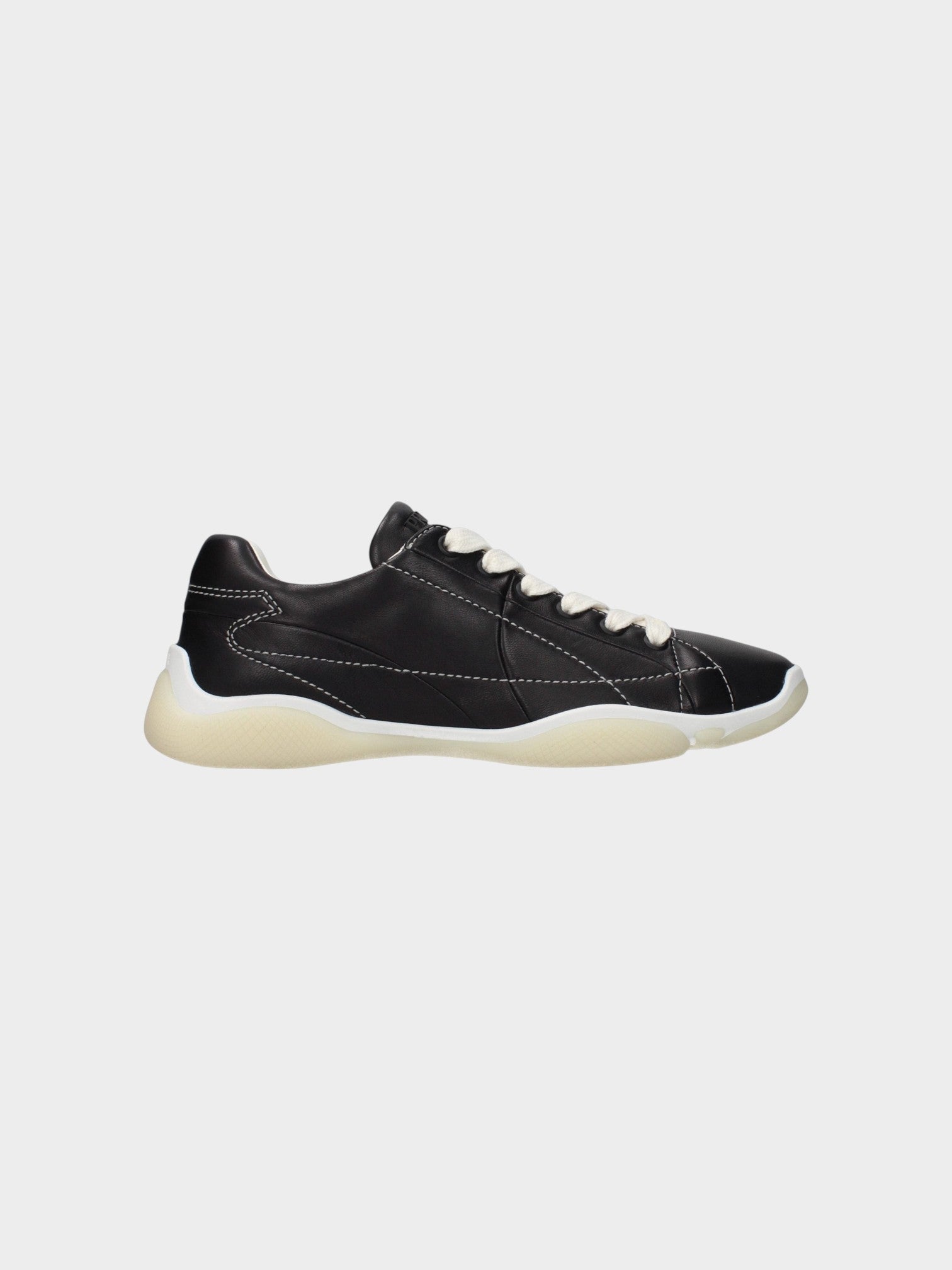 Prada Black Leather Sneakers