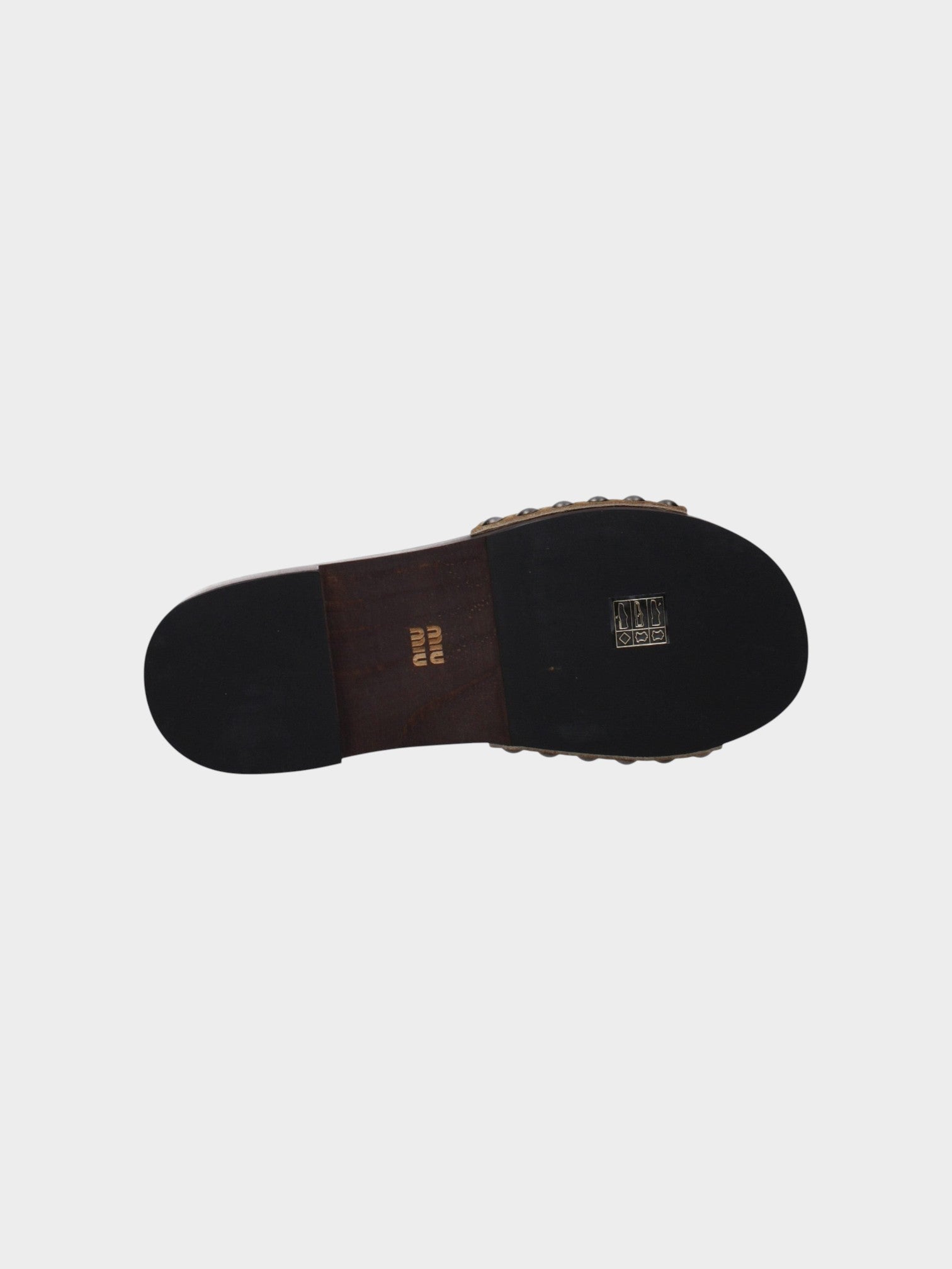 Miu Miu Brown Leather Slippers-thumbmail-5
