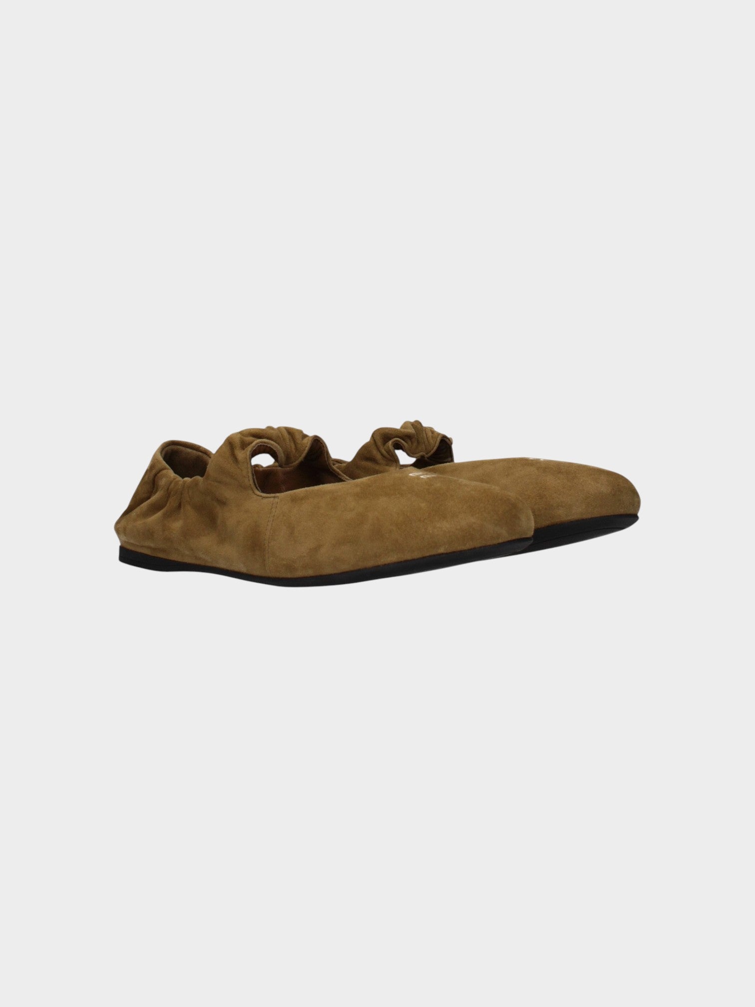 Miu Miu Green Leather Ballet Flats-thumbmail-2