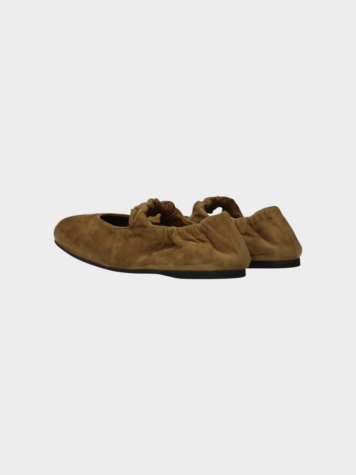 Miu Miu Green Leather Ballet Flats-thumbmail-4