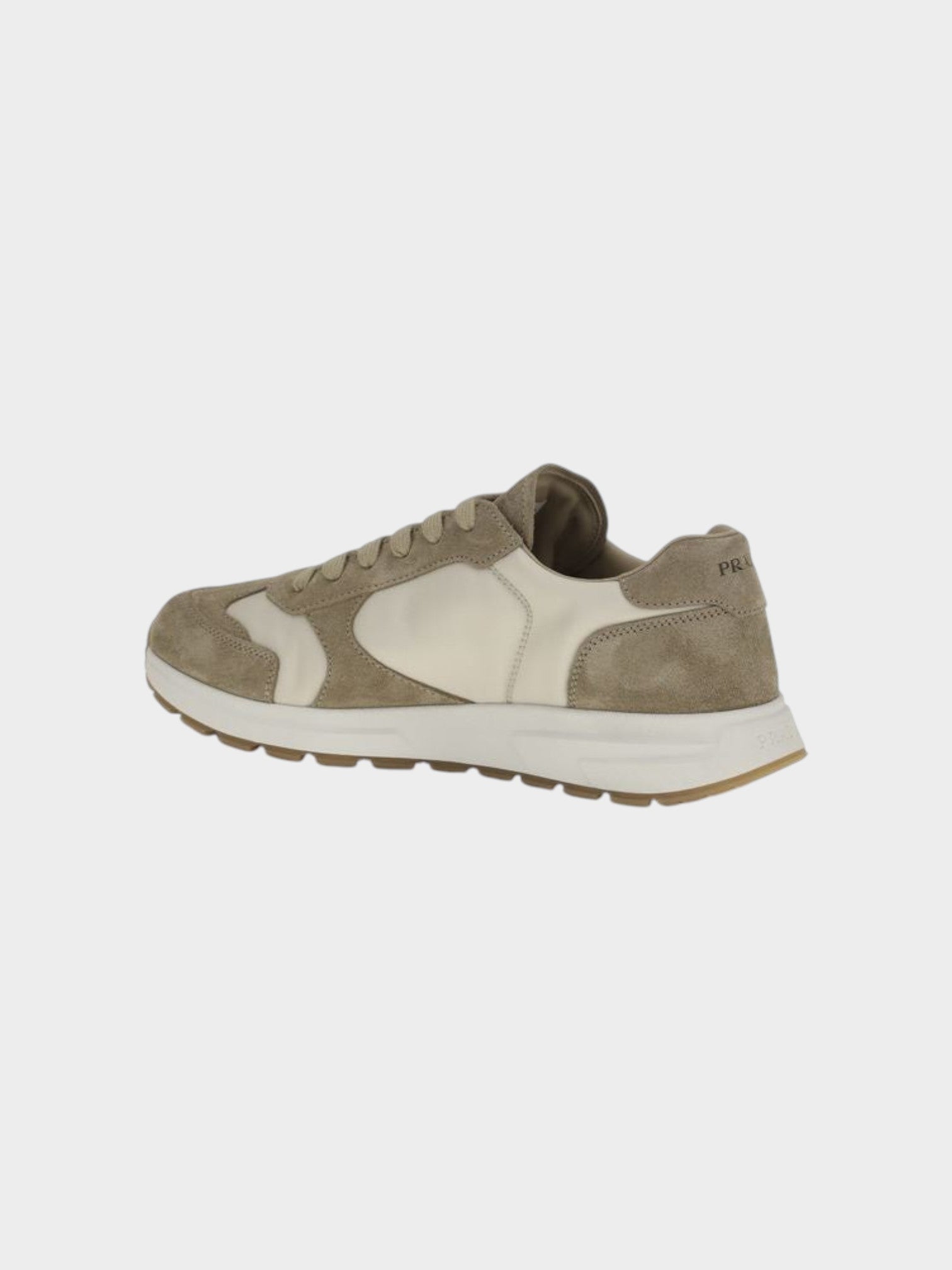 Prada Beige Calf Leather Bos Taurus Athletic Sneakers-thumbmail-3