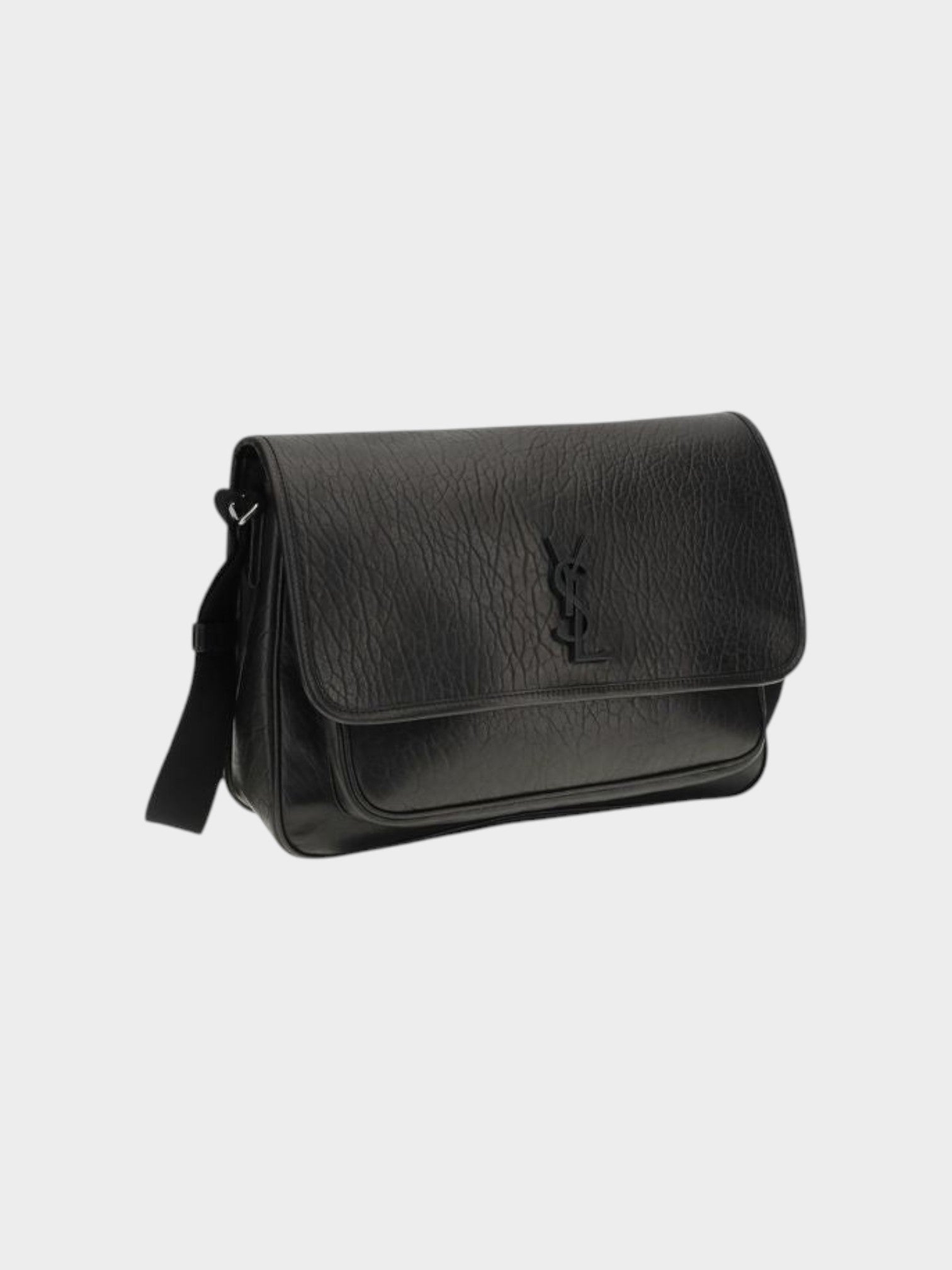 Saint Laurent Black Calf Leather Bos Taurus Shoulder Bag-thumbmail-2