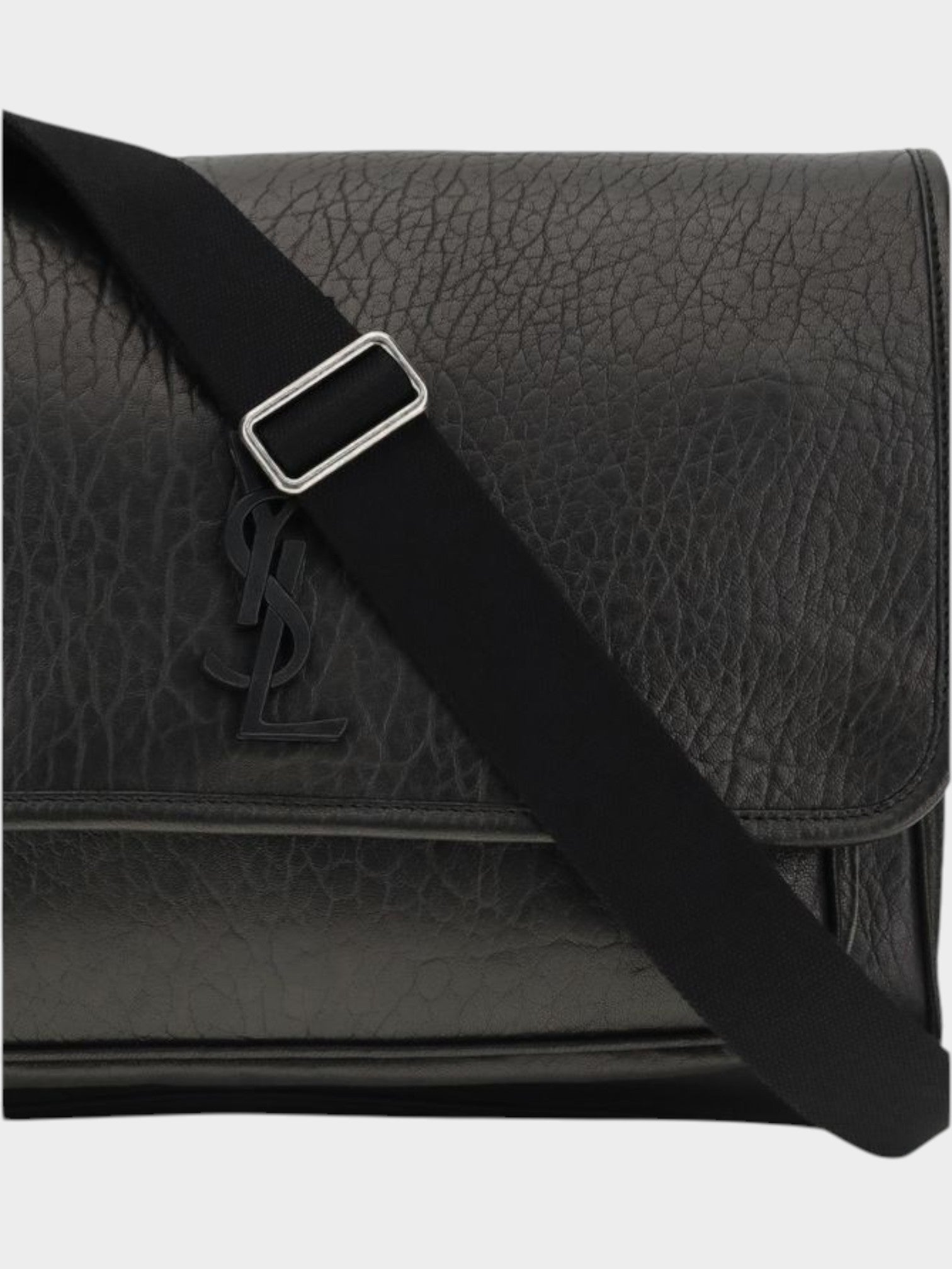 Saint Laurent Black Calf Leather Bos Taurus Shoulder Bag-thumbmail-4
