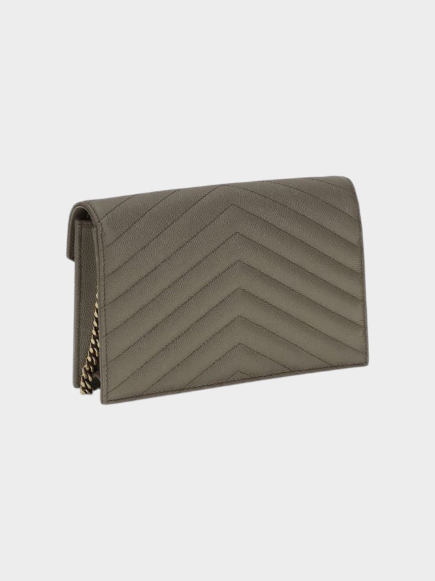 Saint Laurent Gray Calf Leather Bos Taurus Wallet-thumbmail-3