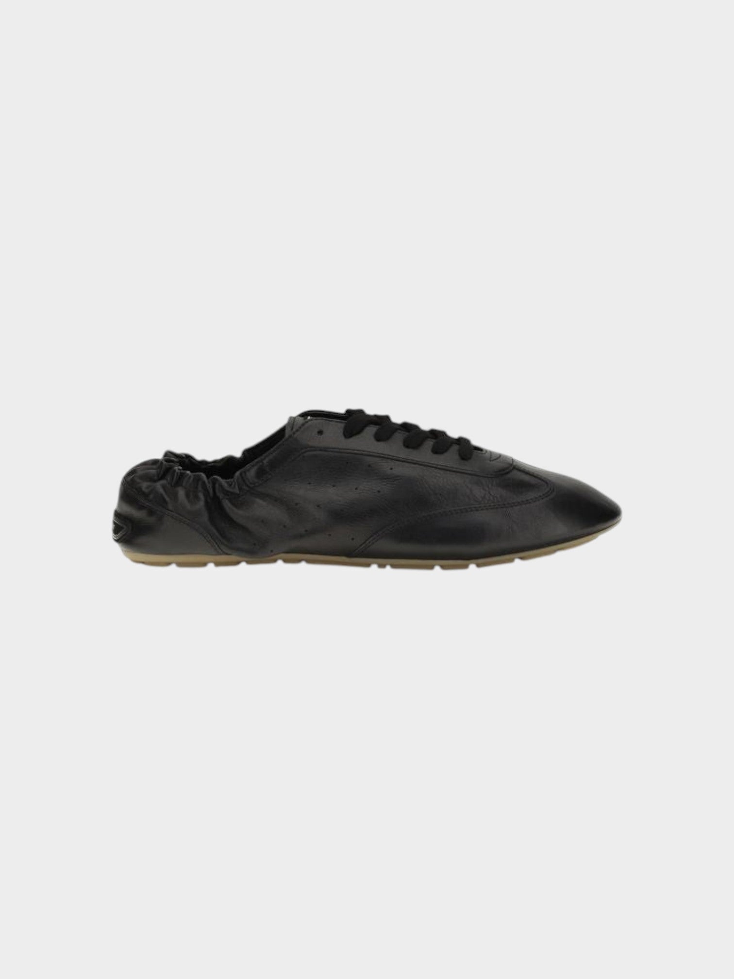 Saint Laurent Black Calf Leather Bos Taurus Athletic Sneakers