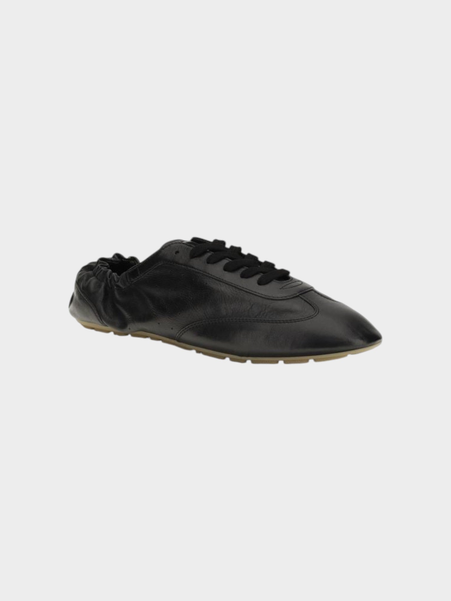 Saint Laurent Black Calf Leather Bos Taurus Athletic Sneakers-thumbmail-2