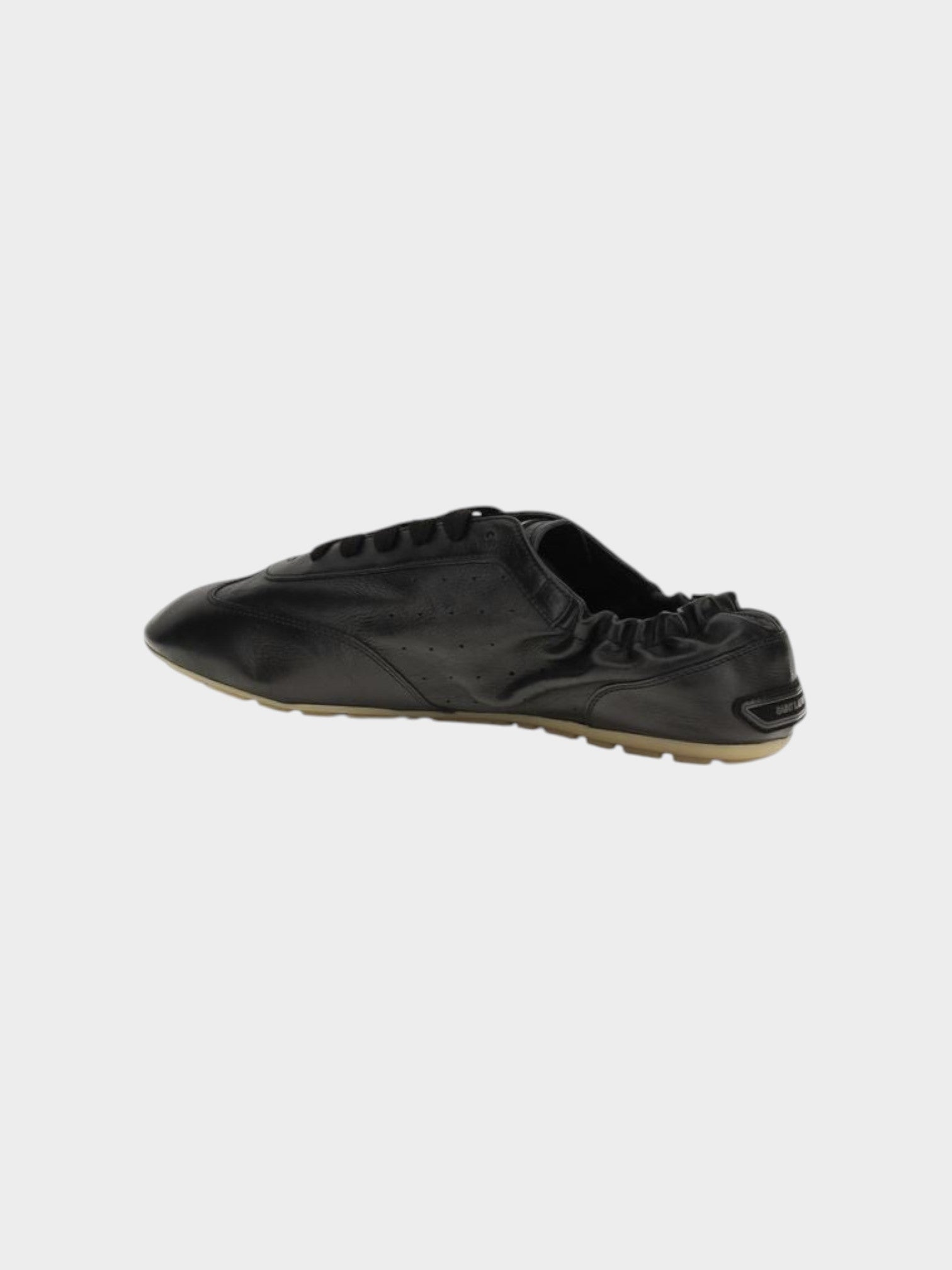Saint Laurent Black Calf Leather Bos Taurus Athletic Sneakers-thumbmail-3