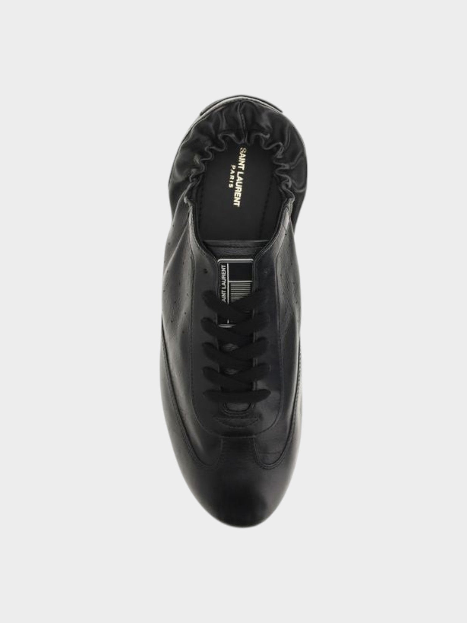 Saint Laurent Black Calf Leather Bos Taurus Athletic Sneakers-thumbmail-4