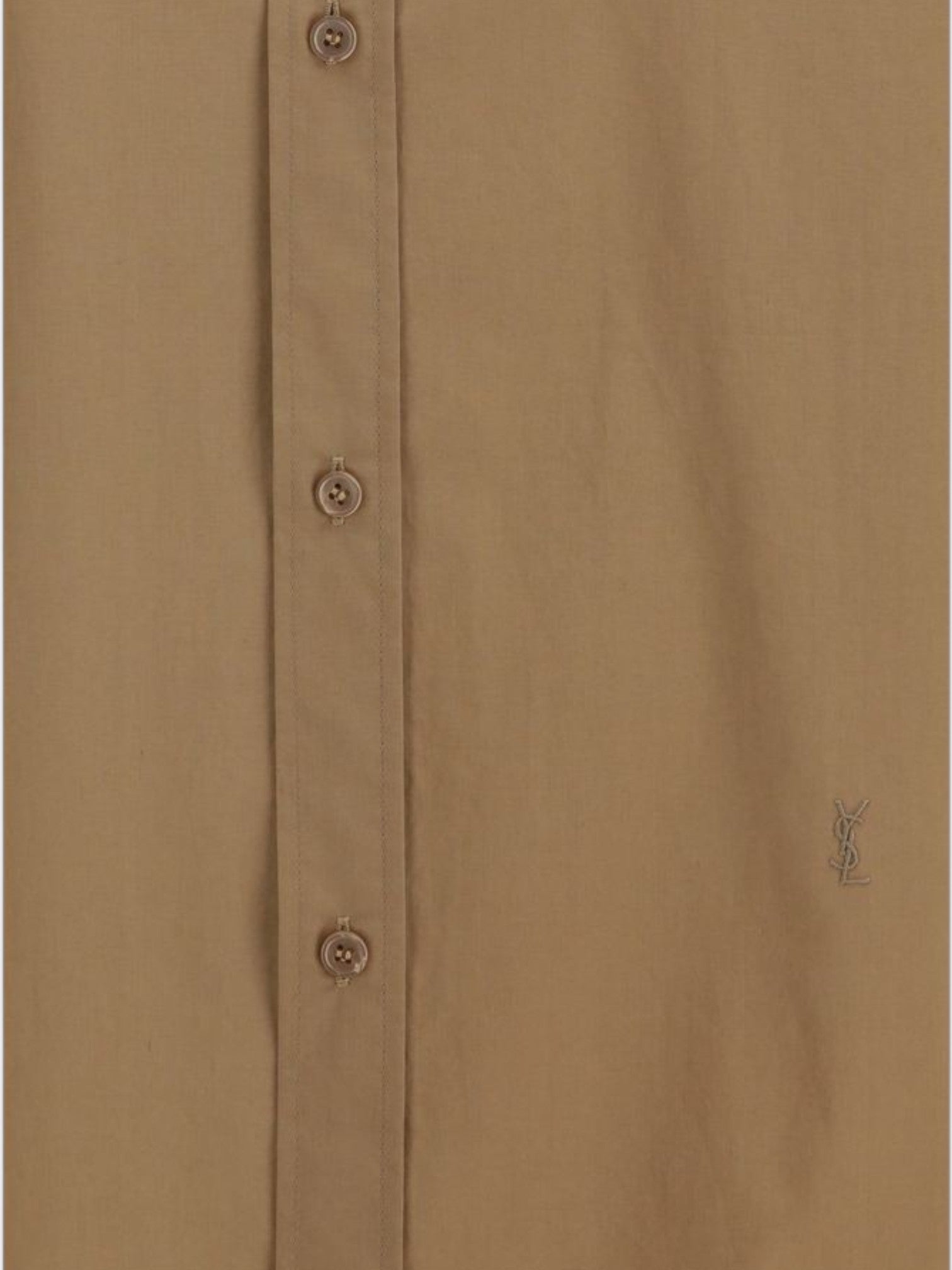 Saint Laurent Beige Cotton Dress Shirt-thumbmail-3