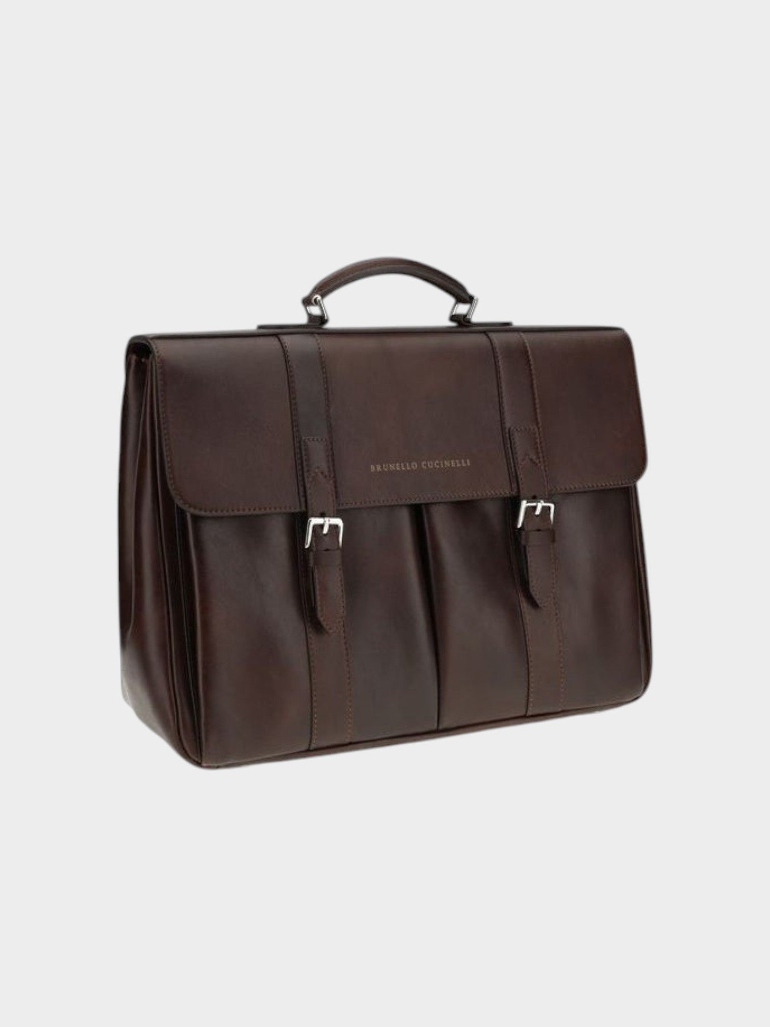 Brunello Cucinelli Bordeaux Calf Leather Bos Taurus Luggage And Travel-thumbmail-2