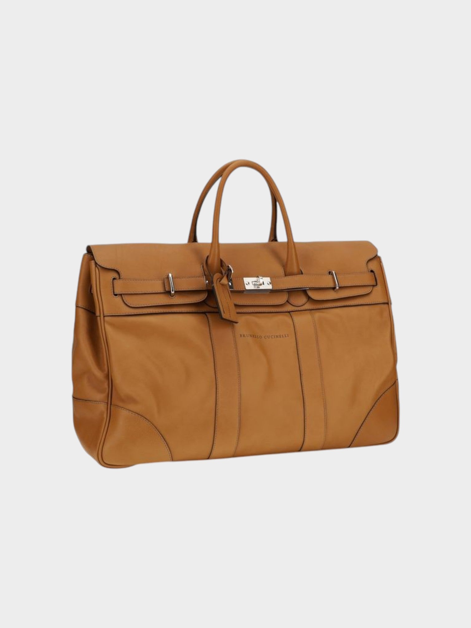 Brunello Cucinelli Brown Calf Leather Bos Taurus Luggage And Travel-thumbmail-2