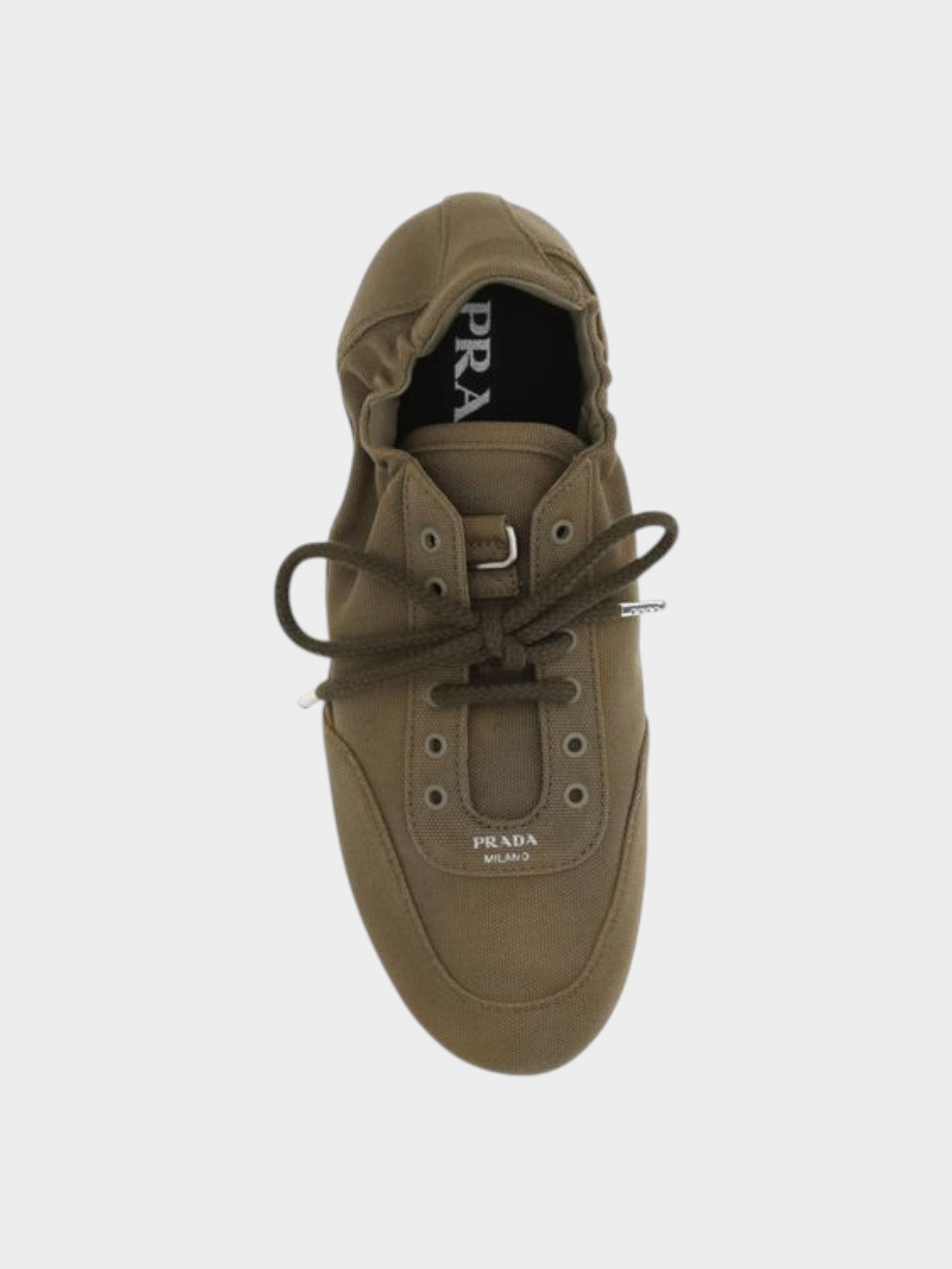 Prada Bicolor Cotton Athletic Sneakers-thumbmail-4