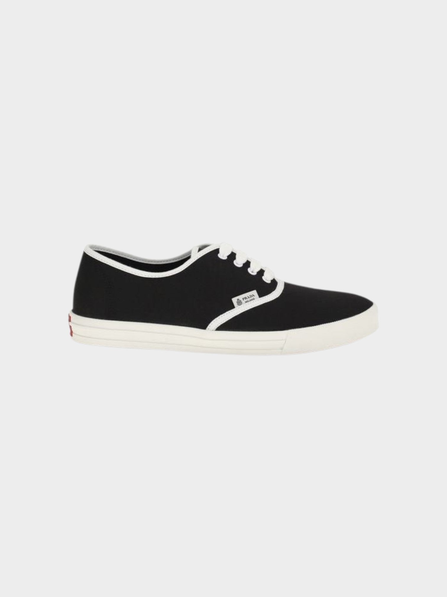 Prada Black Cotton Athletic Sneakers