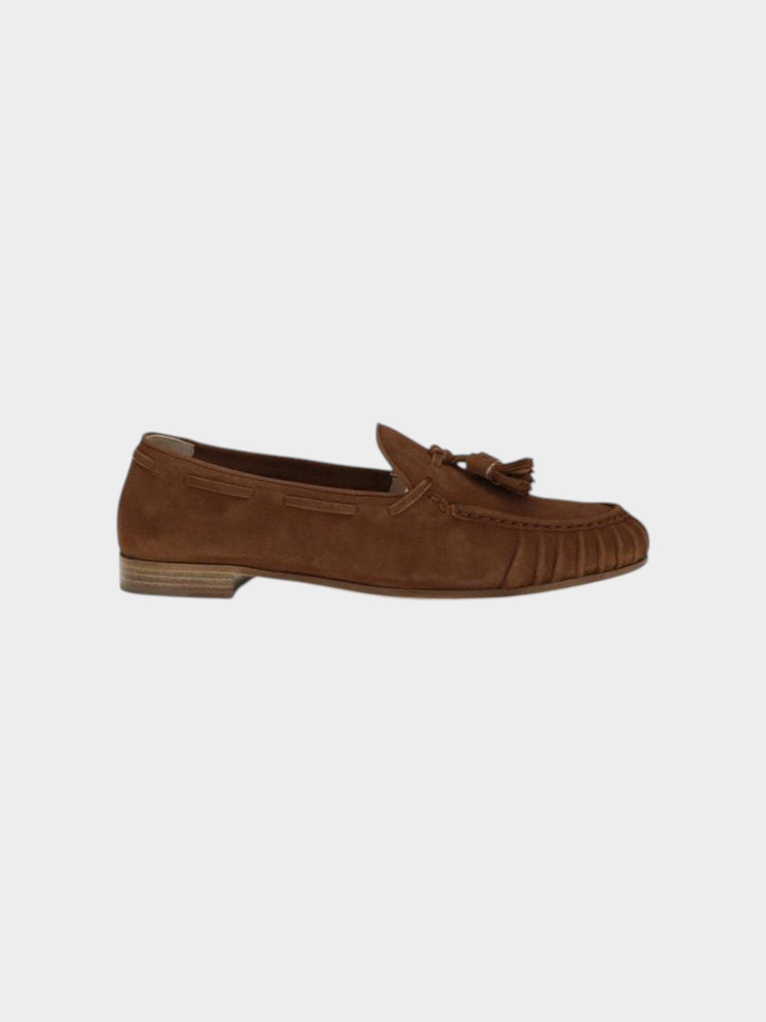 Fratelli Rossetti Brown Calf Leather Bos Taurus Slip-On Loafers