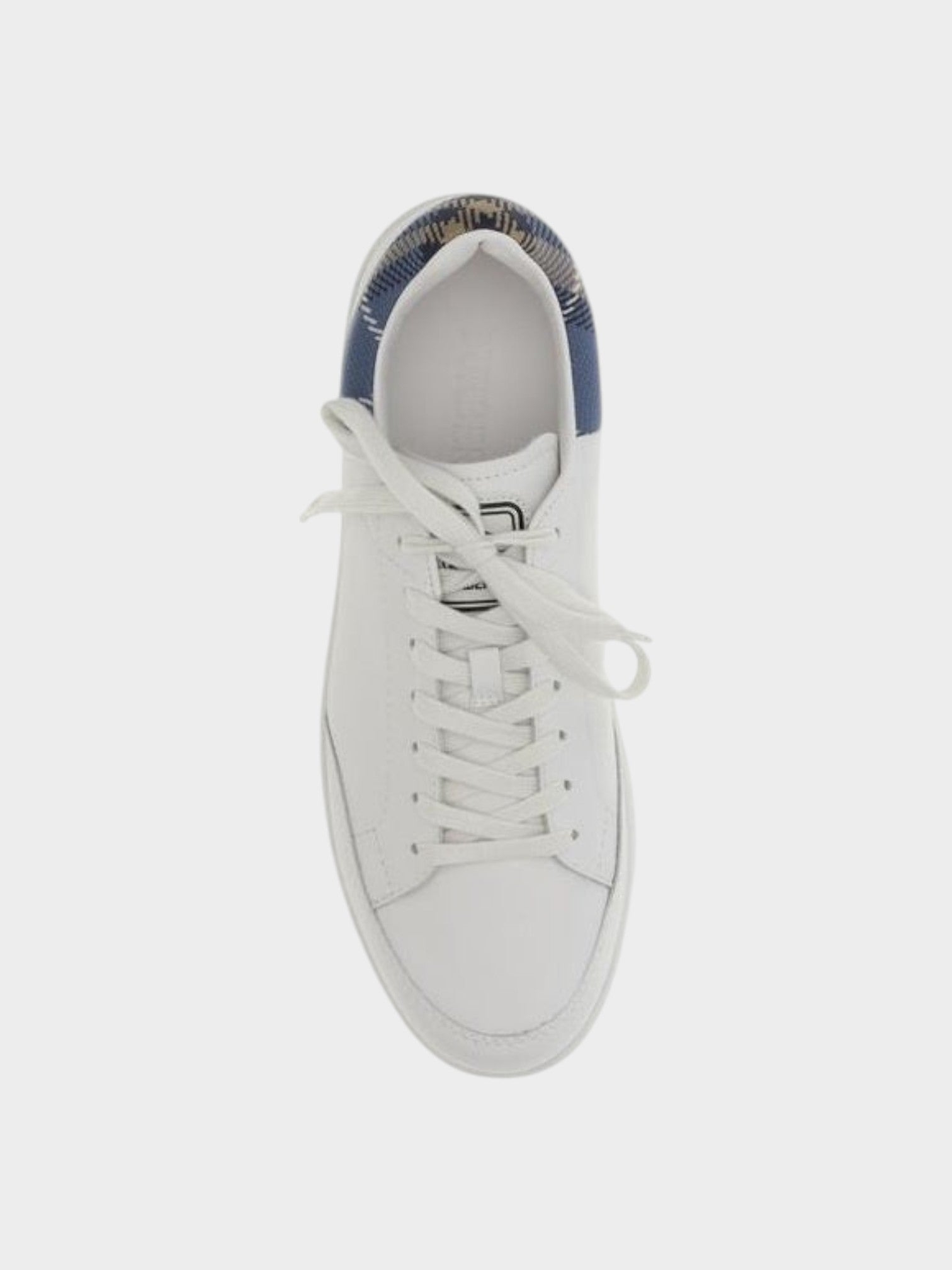 Burberry White Calf Leather Bos Taurus Low Top Sneakers-thumbmail-4