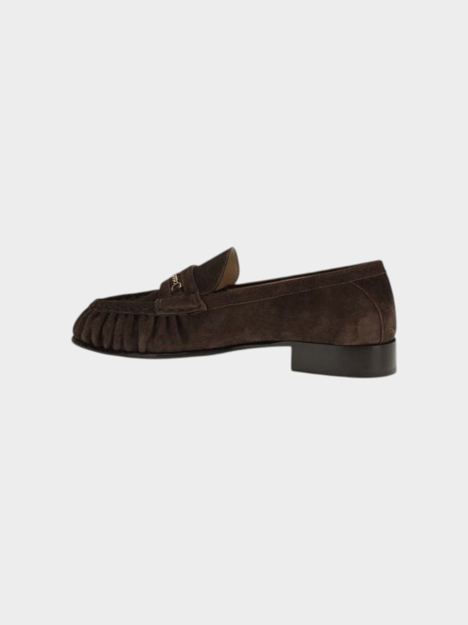Valentino Garavani Brown Calf Leather Bos Taurus Slip-On Loafers-thumbmail-3