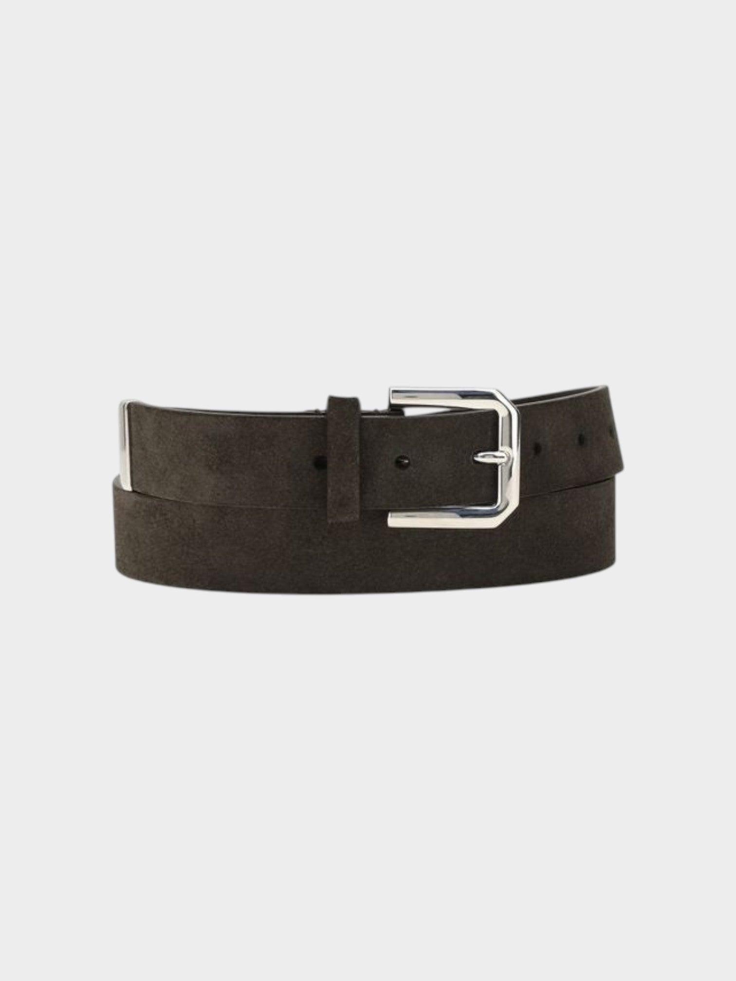 Brunello Cucinelli Black Calf Leather Bos Taurus Regular Belt