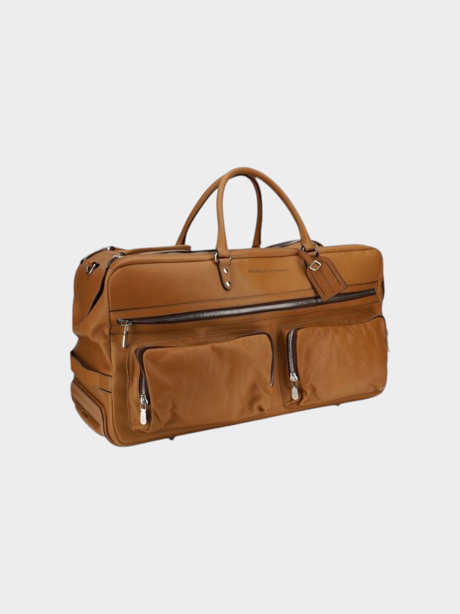 Brunello Cucinelli Brown Calf Leather Bos Taurus Luggage And Travel-thumbmail-2