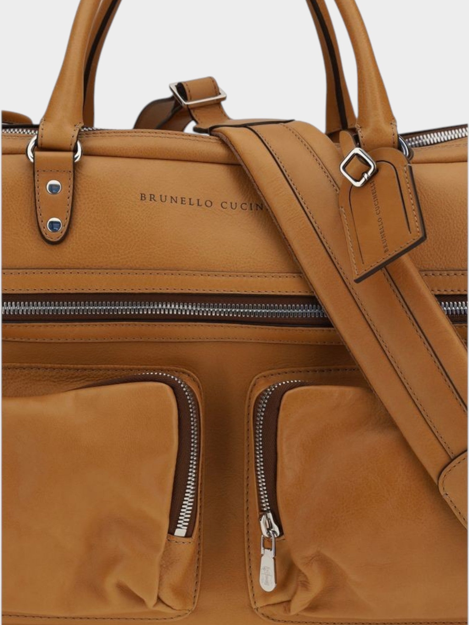 Brunello Cucinelli Brown Calf Leather Bos Taurus Luggage And Travel-thumbmail-4