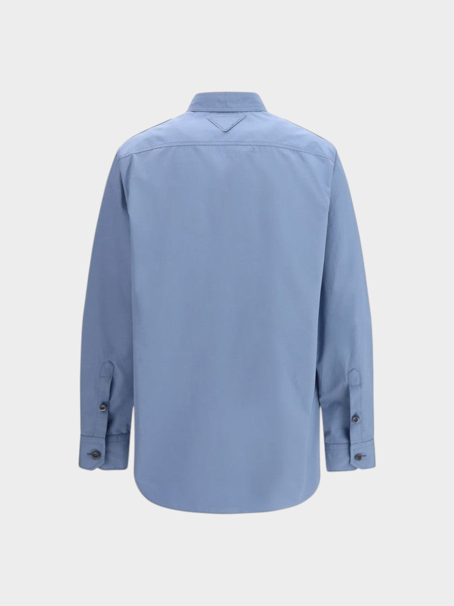 Prada Blue Cotton Dress Shirt-thumbmail-2